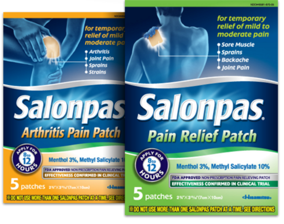 FREE Sample Salonpas Pain Relief Patches