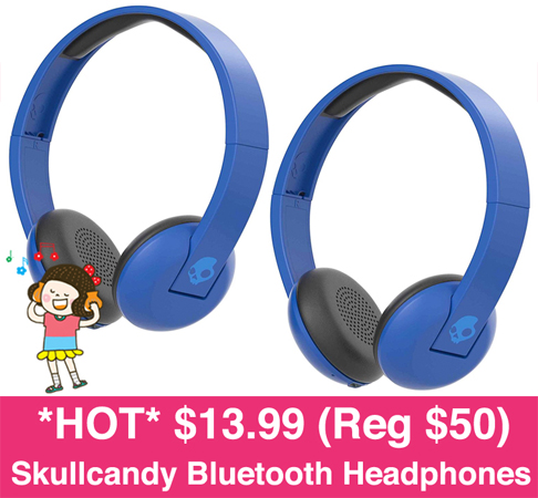 $13.99 (Reg $50) Skullcandy Bluetooth Headphones + FREE Store Pickup