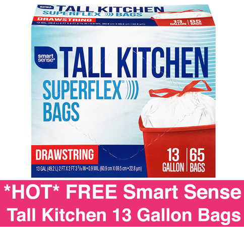 *HOT* FREE Smart Sense Tall Kitchen Bags + FREE Pickup