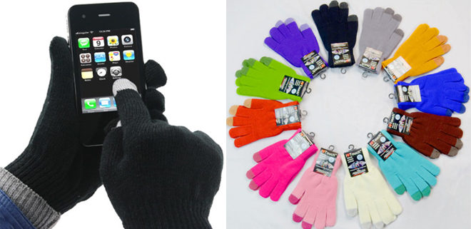 $7.99 (Reg $50) Touch Screen Gloves 6-Pack