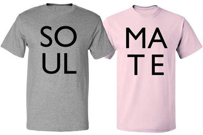 *HOT* $13.99 Couple's Soul Mate T-Shirt Set + FREE Shipping