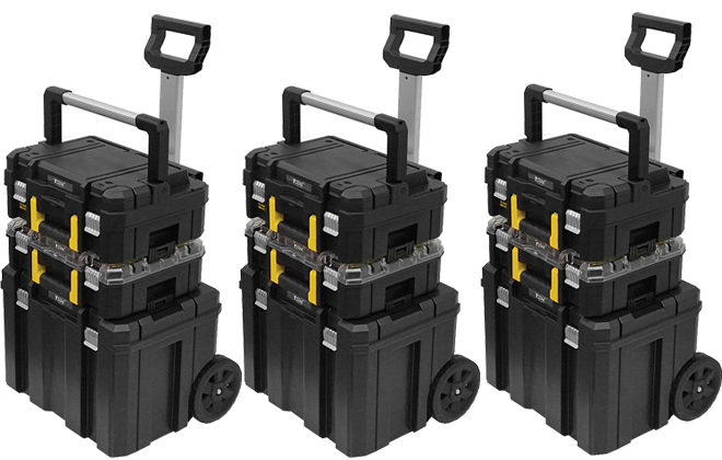 $69.99 (Reg $130) Stanley 3-Piece Rolling Organizer Tower + FREE Pickup