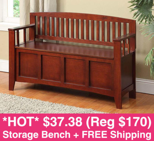 *HOT* $37.38 (Reg $170) Linon Cynthia Storage Bench + FREE Shipping