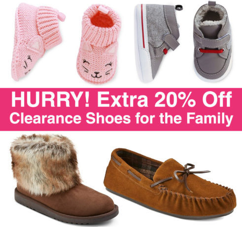 *HOT* Extra 20% Off Clearance Shoes for the Family