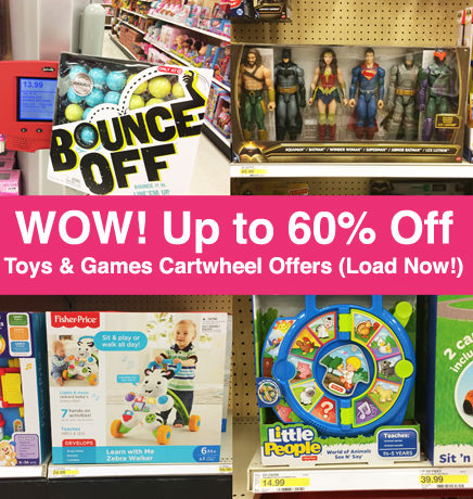 *NEW* Up to 60% Off Toys & Games Cartwheel Offers (Load Now!)