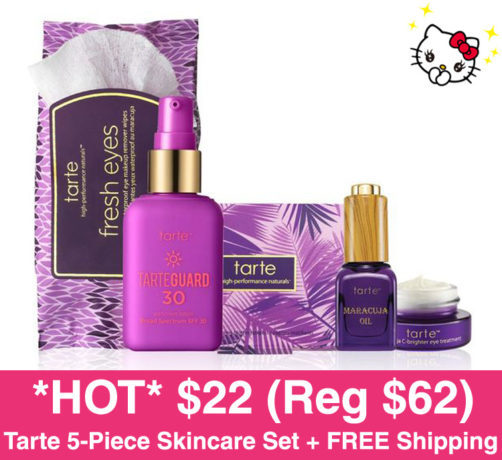 *HOT* $22 (Reg $62) Tarte Skin Treats 5-Piece Skincare Set + FREE Shipping