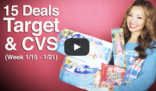 VIDEO: Target & CVS Couponing Deals (Week 1/15-1/21)