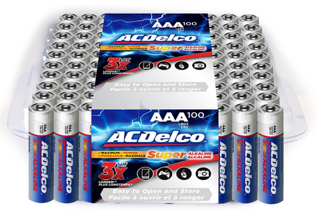 $12.46 AA Alkaline Batteries 100-Count + FREE Shipping (Only $0.12 Each!)