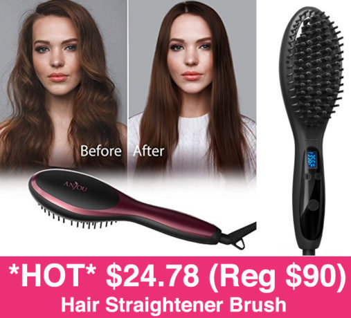 *HOT* $10 (Reg $50) Hair Straightening Brush