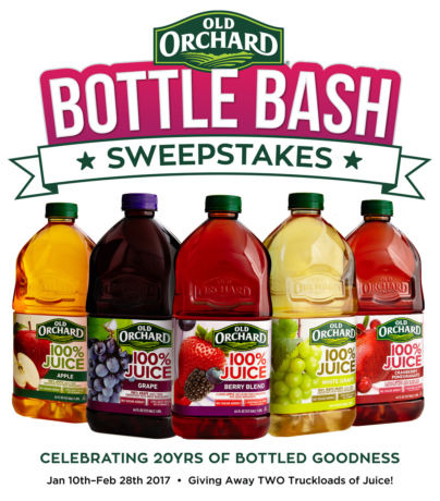 *HOT* Old Orchard Bottle Bash Sweepstakes (FREE Juice!)