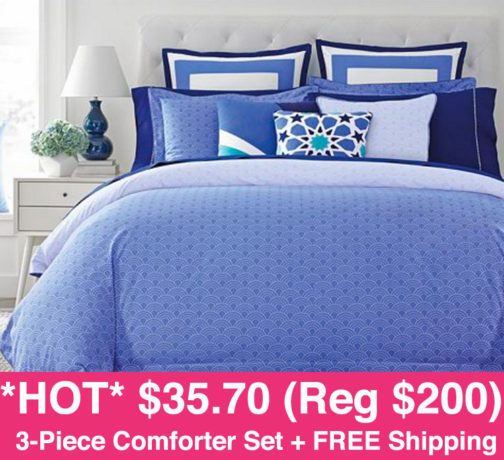 *HOT* $35.70 (Reg $200) 3-Piece Comforter Set + FREE Shipping