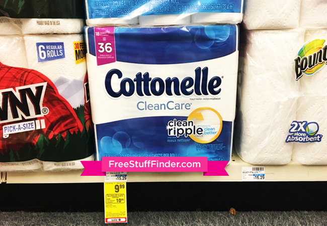 $4.49 (Reg $15.29) Cottonelle Clean Care Bath Tissue at CVS ($0.25 per Roll)