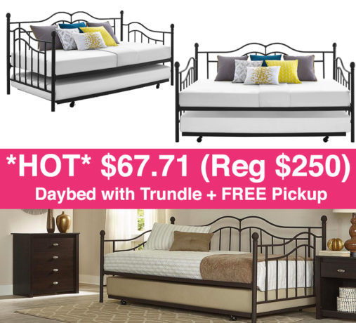 *HOT* $67.71 (Reg $250) Daybed with Trundle + FREE Store Pickup