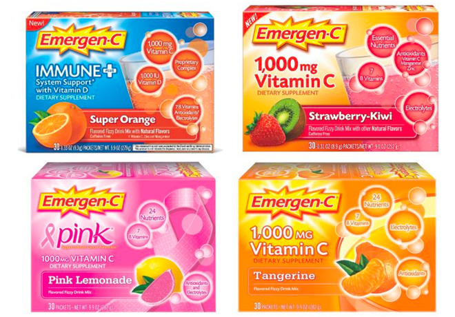 $5 (Reg $8) Emergen-C Drink Mix + FREE Shipping ($0.17 Per Packet!)