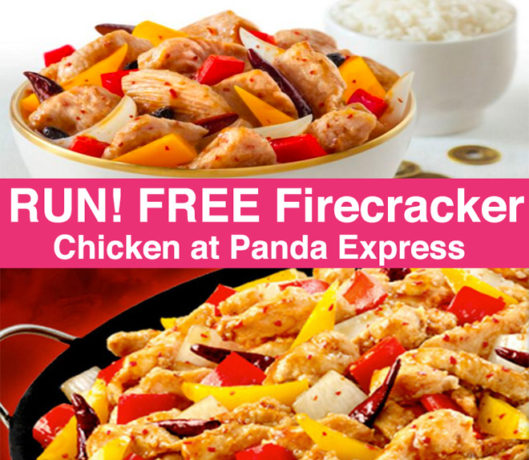 *HOT* FREE Firecracker Chicken Entree at Panda Express (HURRY!)