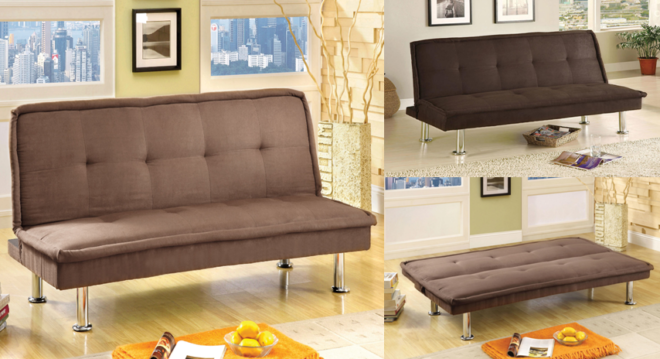 *HOT* $47.99 (Reg $185) Microfiber Futon Sofa + FREE Shipping