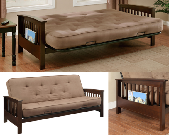 $102.75 (Reg $300) Essential Home Heritage Futon w/ Mattress + FREE Pickup