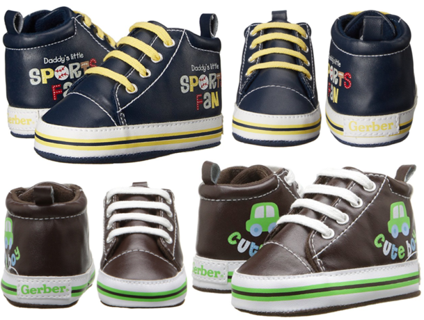 $2.97 (Reg $13) Gerber Newborn Boy High Top Sneakers + FREE Pickup