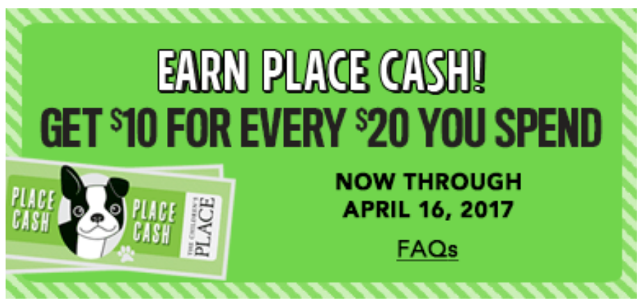 place cash