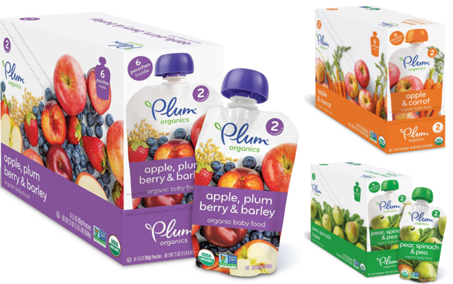 $9.65 (Reg $19) Plum Organics Pouches 18-Pack + FREE Shipping (Just $0.54 Each!)