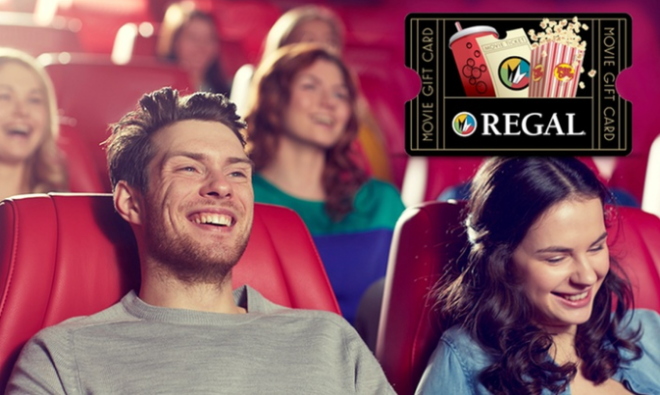 FREE $10 Regal Entertainment Group eGift Card with $10 Purchase