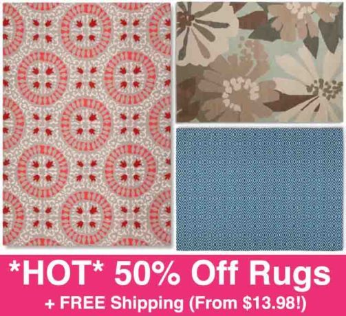 *HOT* 50% Off Rugs + FREE Shipping
