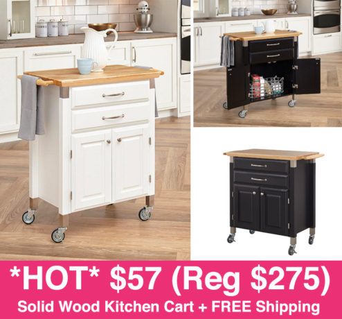 solid-wood-kitchen-cart