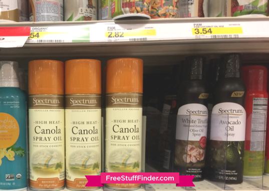 *HOT* $0.14 (Reg $5) Spectrum Cooking Spray at Target (Today Only!)