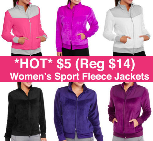 $5 (Reg $14) Women's Sport Fleece Jackets + FREE Store Pickup