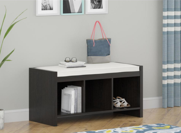 $16.75 (Reg $100) Entryway Storage Bench w/ Cushion + FREE Pickup