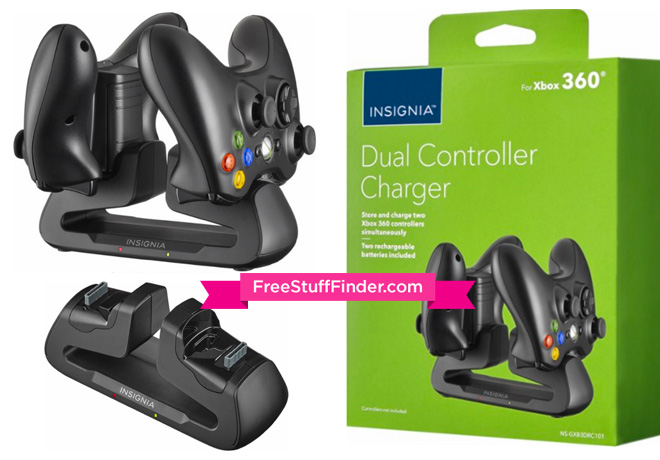 $8.99 (Reg $25) Dual Xbox 360 Controller Charger + FREE Store Pickup