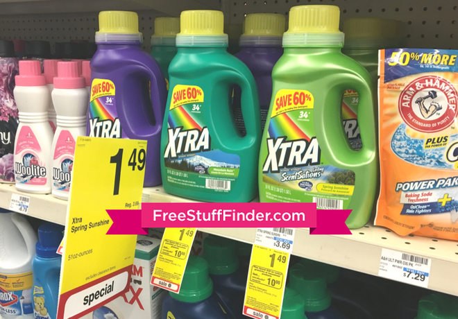 *HOT* $1.49 (Reg $3.69) Xtra Liquid Laundry Detergent at CVS