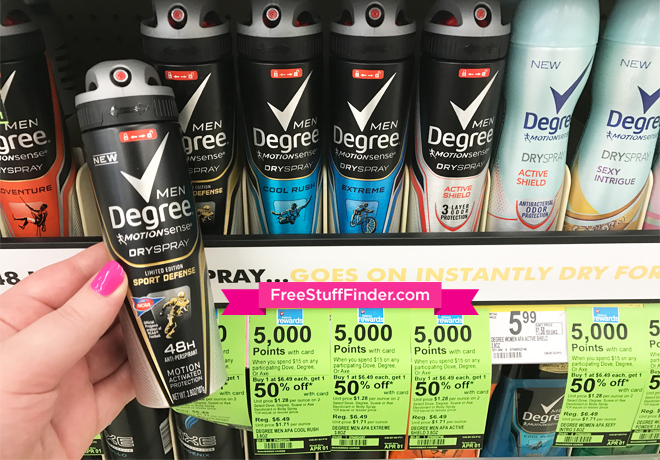 Degree-dry-spray