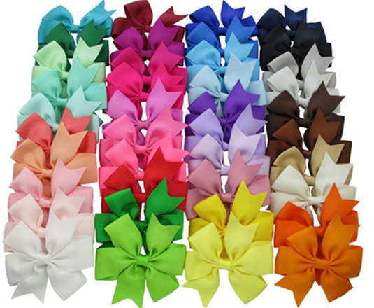 $0.25 Per Bow 40-Pack Girls Hair Ribbons