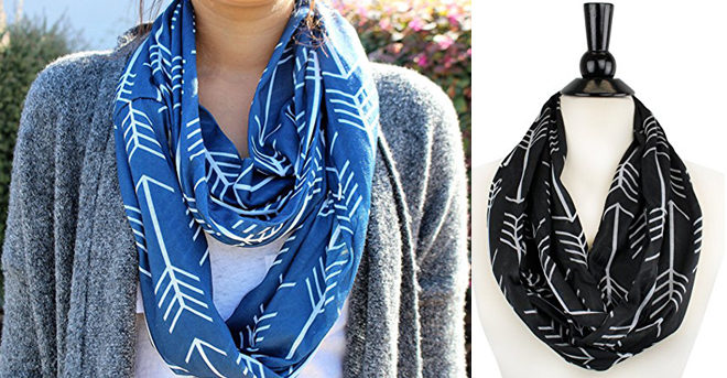 $11 (Reg $23) Arrow Patterned Infinity Scarf