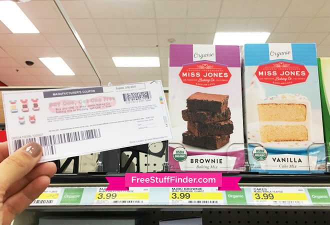 $2 (Reg $4) Miss Jones Organic Baking Mix & Frosting at Target