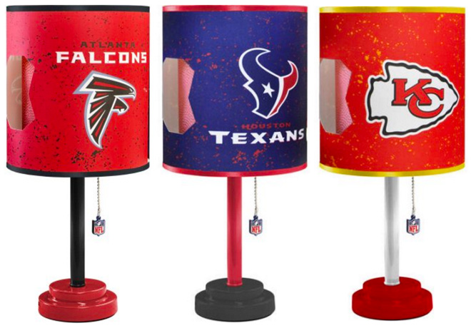 $17.99 NFL Table Lamps + FREE Pickup