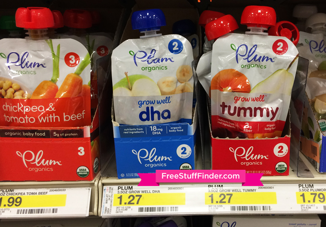 $0.66 (Reg $1.27) Plum Organics Baby Food Pouches at Target