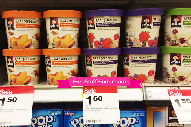 $0.50 (Reg $1.67) Quaker Real Medleys at Target