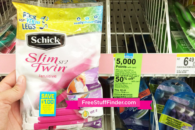 $2.11 (Reg $8.49) Schick Slim Twin Razors at Walgreens