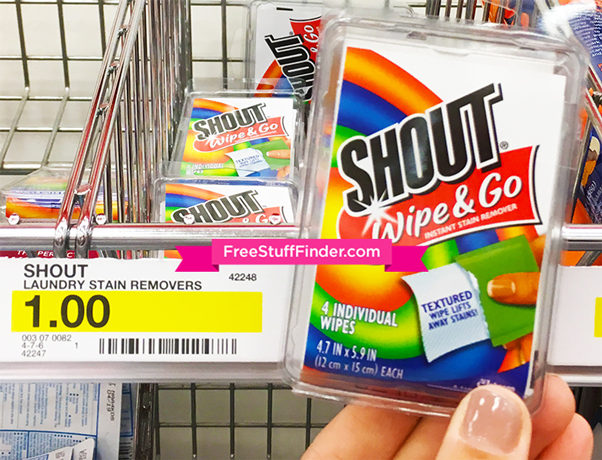 *HOT* 3 FREE Shout Wipe & Go Wipes at Target