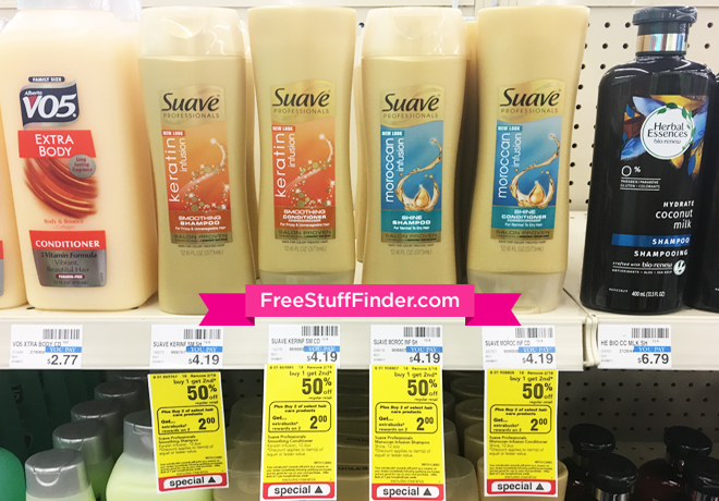 *HOT* $0.64 (Reg $4.19) Suave Professionals Shampoo & Conditioner at CVS