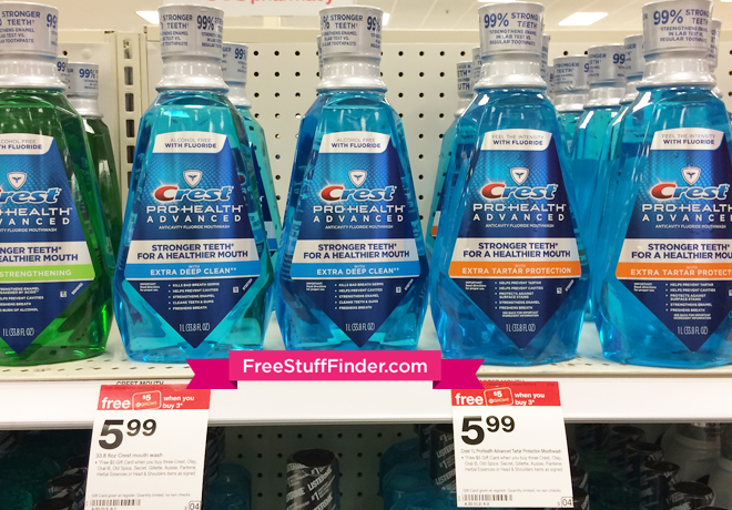 $2.32 (Reg $6) Crest Mouthwash at Target