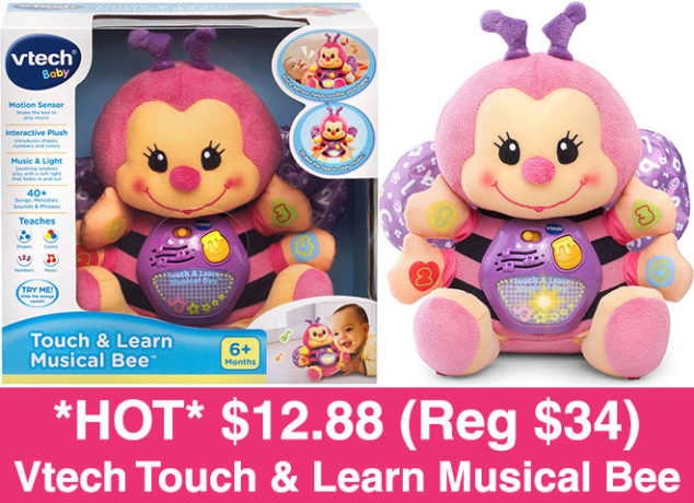 $12.88 (Reg $34) Vtech Touch & Learn Musical Bee + FREE Store Pickup