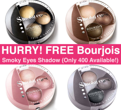 HURRY! Possible FREE Bourjois Smoky Eyes Trio Shadow (400 Available!)