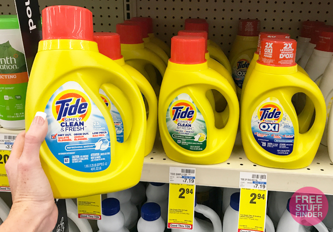 $1.94 (Reg $7.19) Tide Simply Clean Detergent at CVS