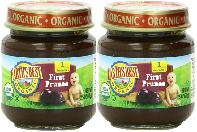 $4.96 Earth's Best Prunes Baby Food Jars 12-Pack + FREE Shipping