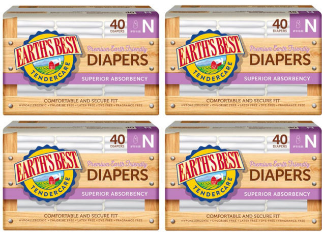 *HOT* $11.68 (Reg $36) Earth's Best 160 Ct Diapers + FREE Shipping