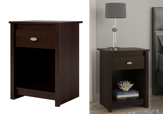 $29.59 (Reg $60) Espresso Nightstand + FREE Pickup