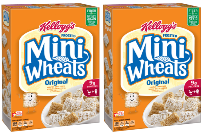 $2 (Reg $3.22) Kellogg’s Frosted Mini Wheats Cereal at Target